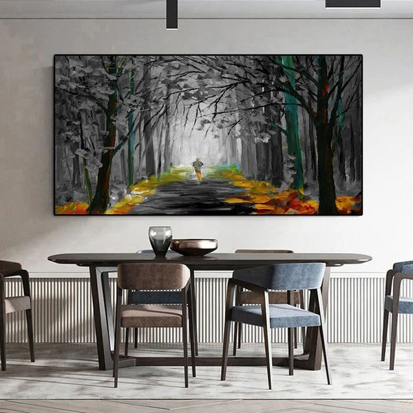 Forest Path Abstract Wall Art