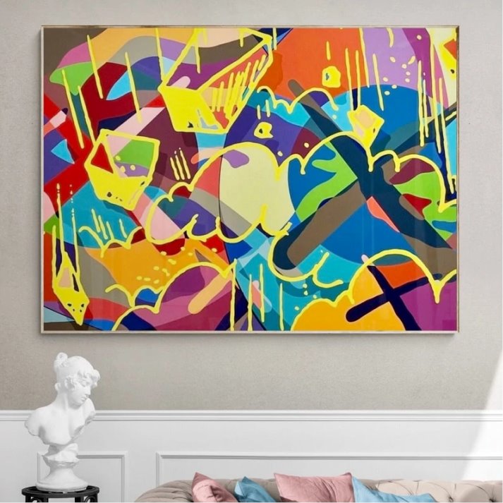 Colorful Graffiti Art - Colorful Graffiti Wall Art