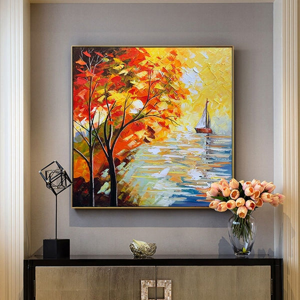 Sailboat Abstract Wall Art