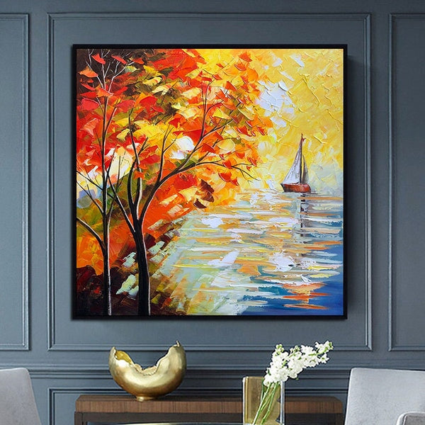 Sailboat Abstract Wall Art