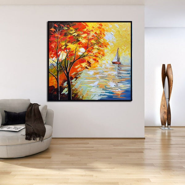 Sailboat Abstract Wall Art