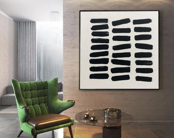 Black Sleepers Abstract Art - Black Abstract Art - Paints Lab