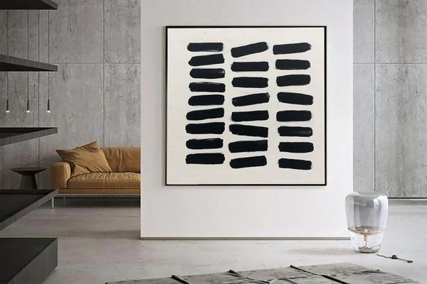 Black Sleepers Abstract Art - Black Abstract Art - Paints Lab