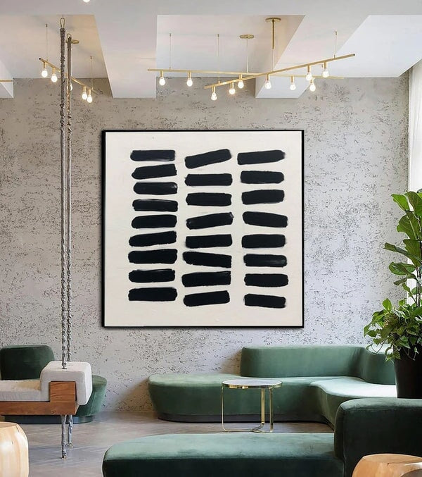Black Sleepers Abstract Art - Black Abstract Art - Paints Lab
