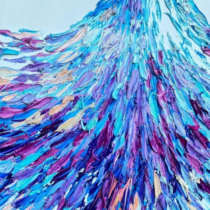 Thick Structure Abstract Painting "Ballerina"
