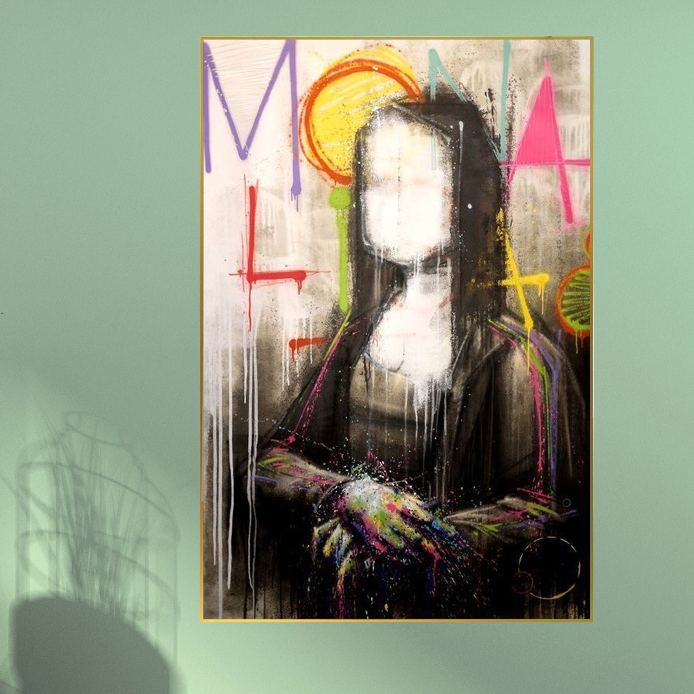 "Unknown Lisa" Graffiti Painting