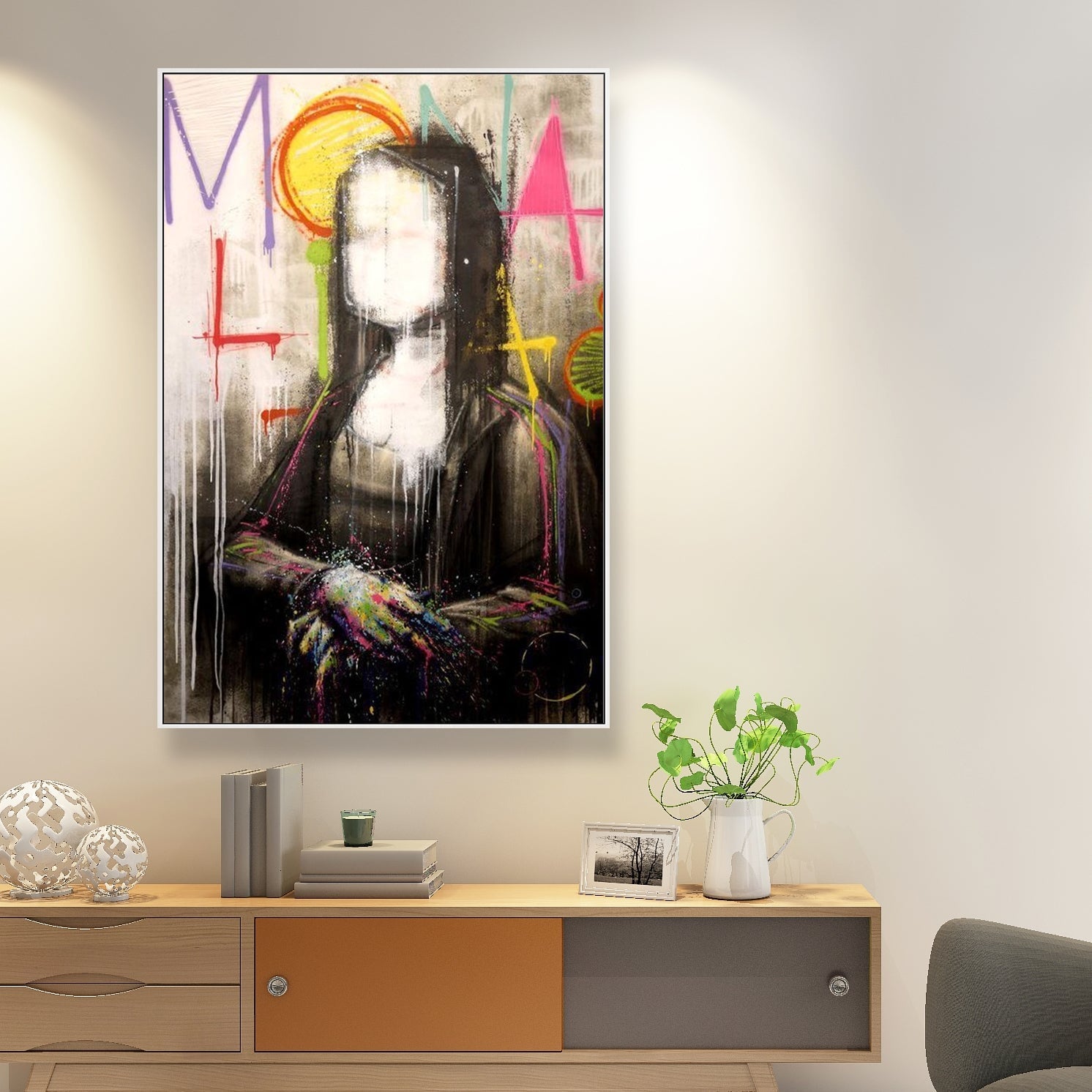 "Unknown Lisa" Graffiti PaintingUnknown Lisa Graffiti Painting - Graffiti Wall Art - Paints Lab