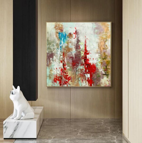 Colorful Palette Abstract Art - Colorful Palette Abstract Wall Art