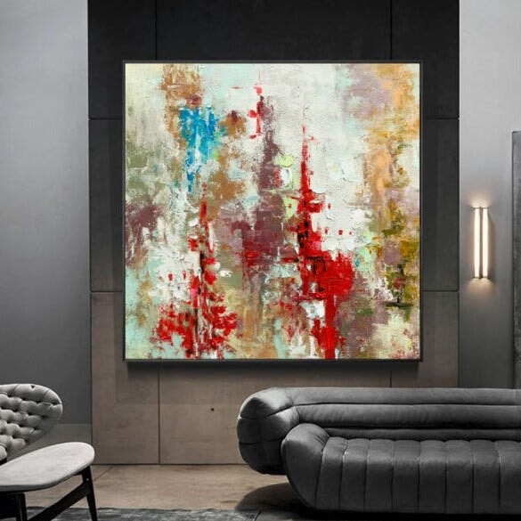 Colorful Palette Abstract Art - Colorful Palette Abstract Wall Art