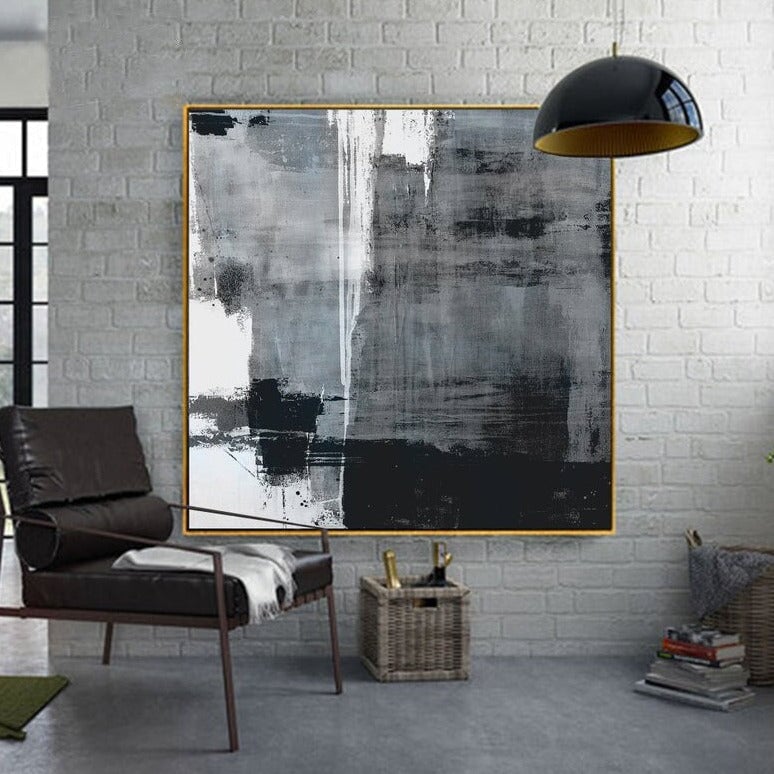 Gray Haze Abstract Wall Art