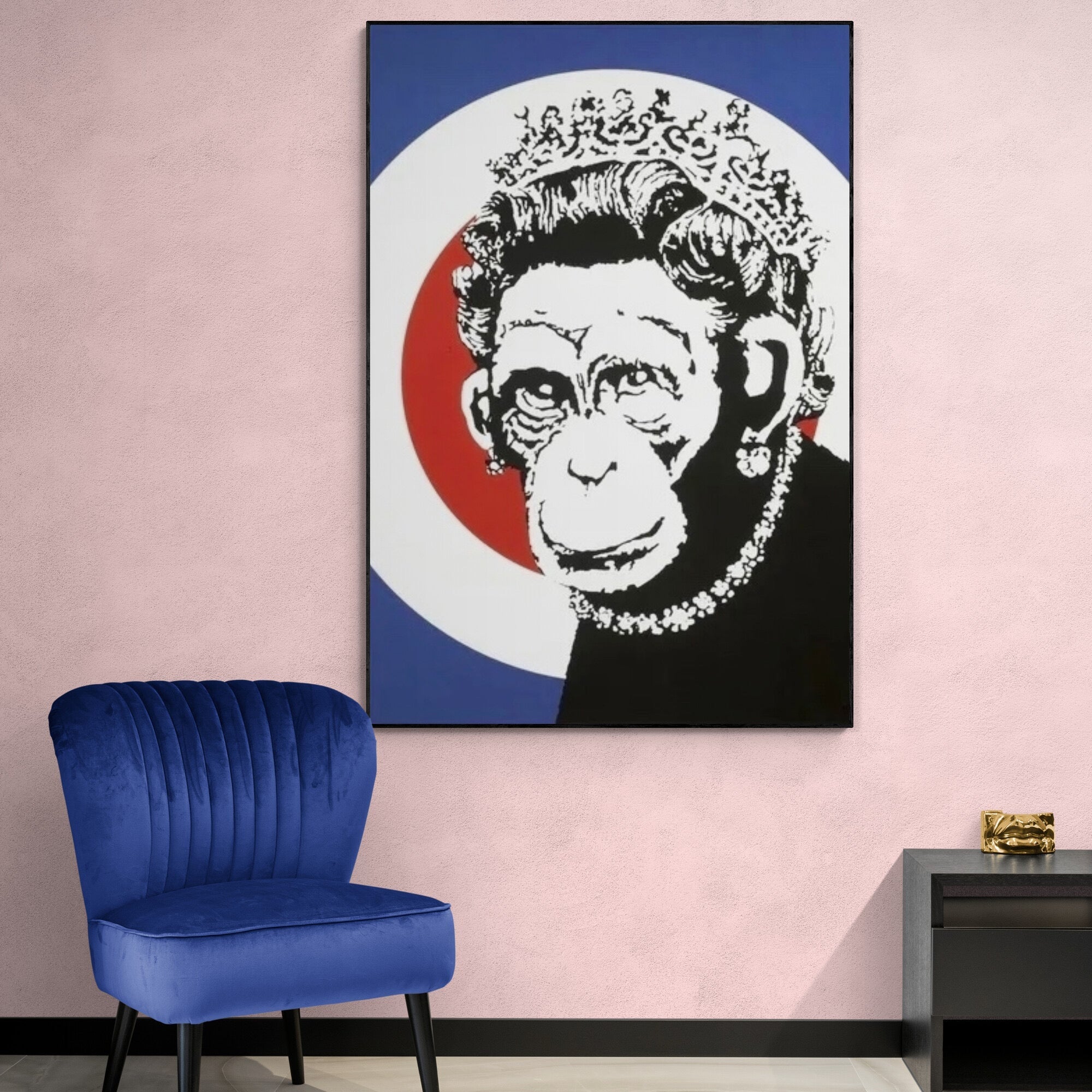 Monkey Queen Graffiti Art - Monkey Queen Painting - Paints Lab