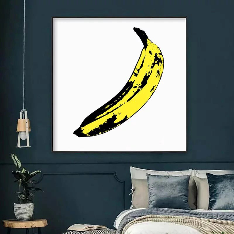Banana Abstract Wall Art - Abstract Wall Art - Paints Lab