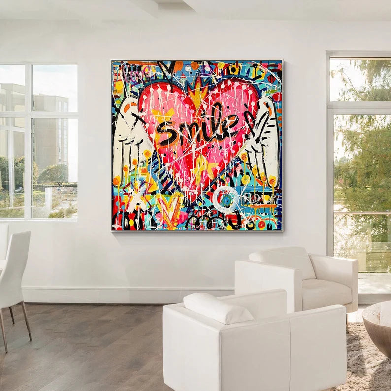 Graffiti Wall Art "Smile"