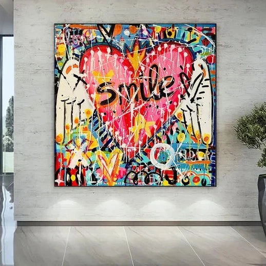 Graffiti Wall Art "Smile"