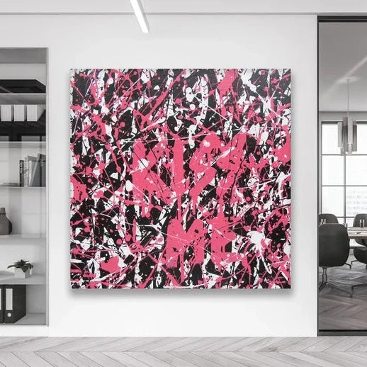 Pink Graffiti Art "Kiss Me"
