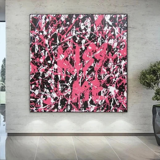Pink Graffiti Art "Kiss Me"