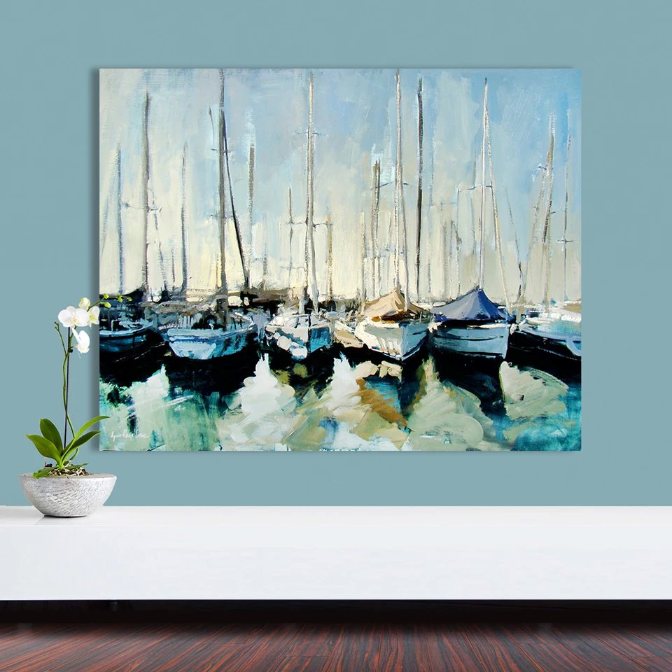 Boats Abstract Wall Art