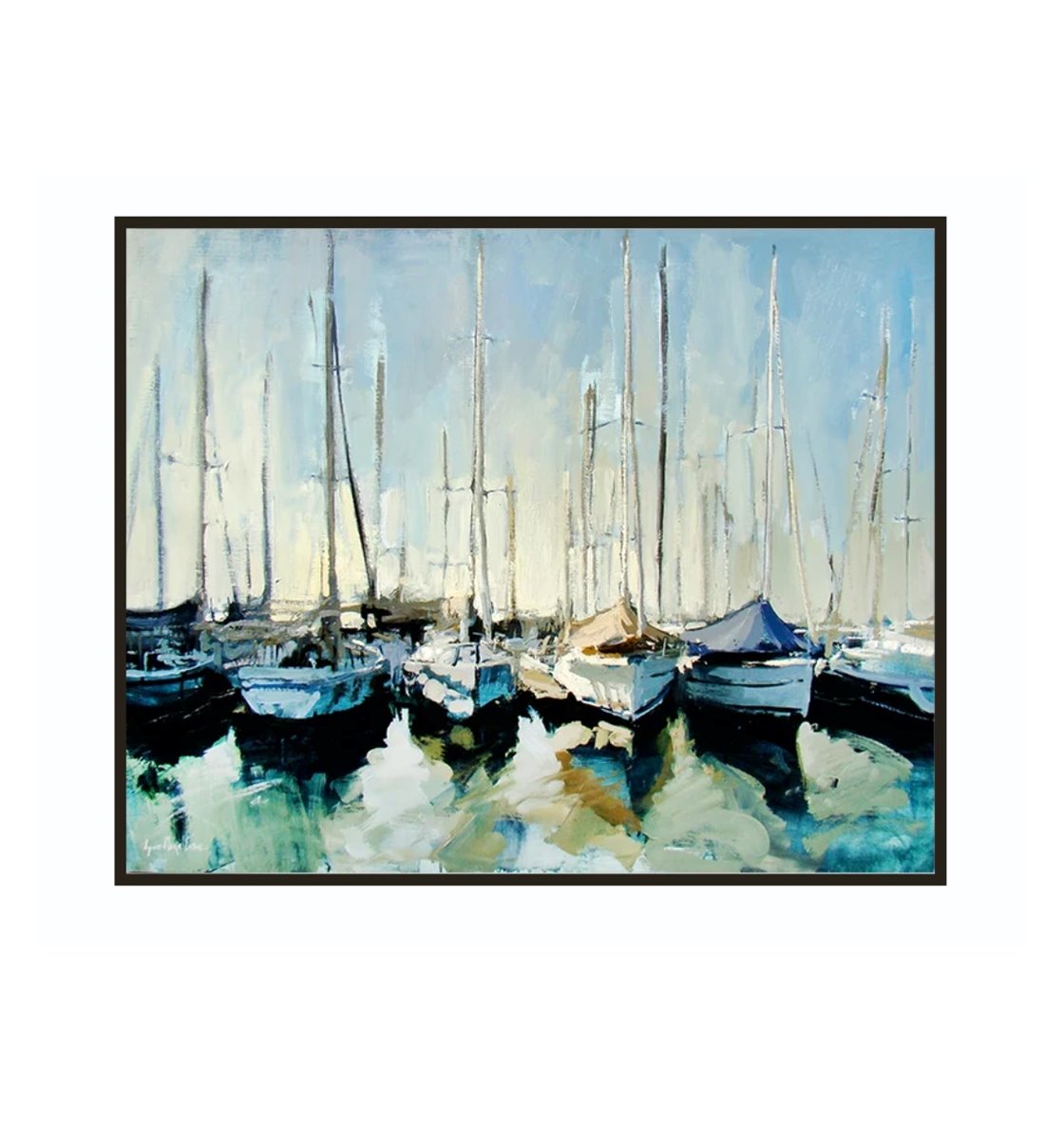 Boats Abstract Wall Art