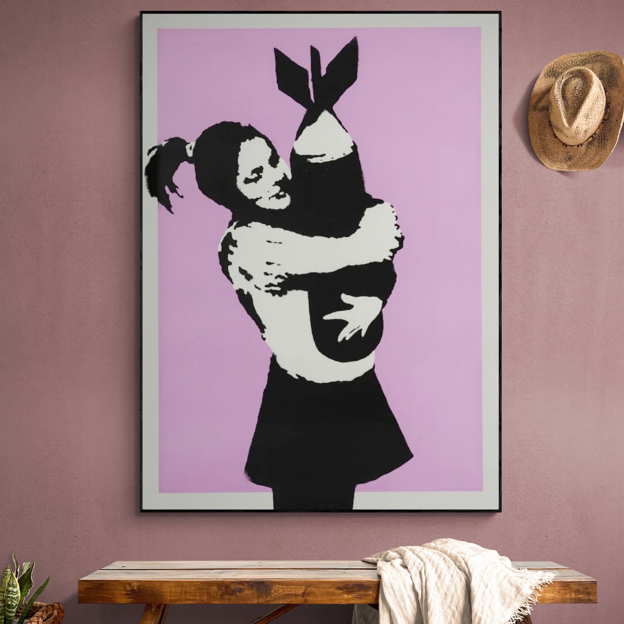 Bomb Hugger - Bomb Hugger Graffiti Wall Art - Paints Lab