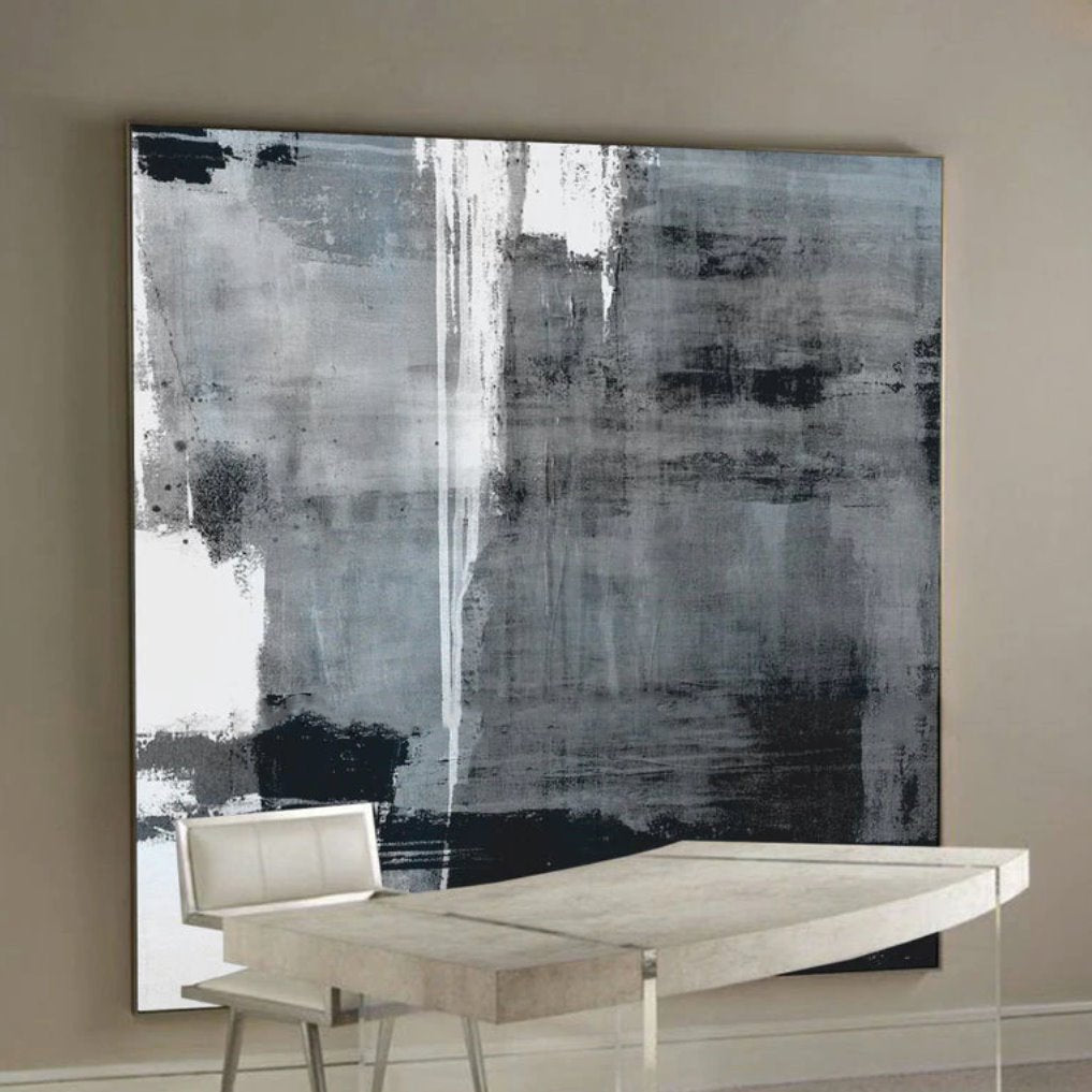 Gray Haze Abstract Wall Art