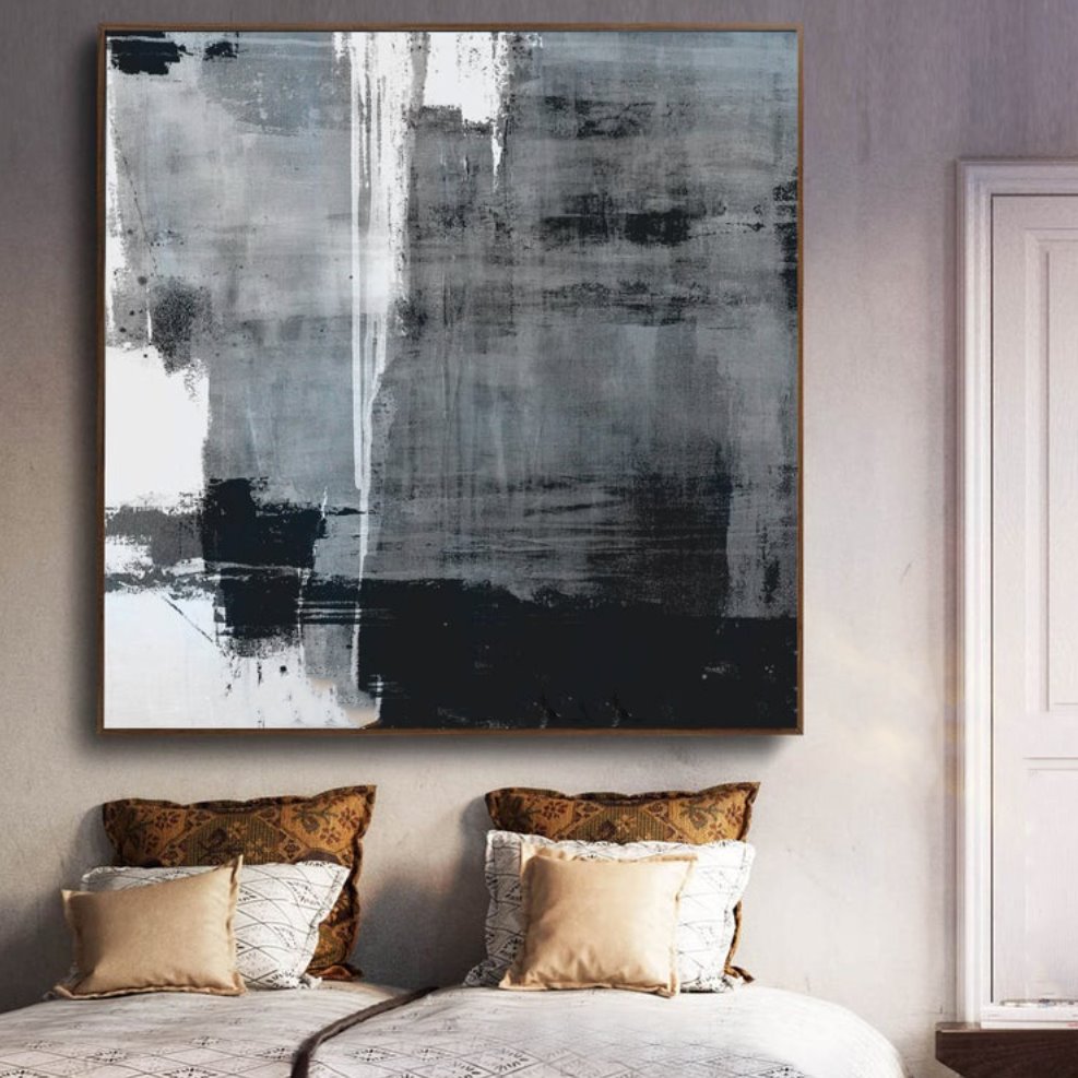 Gray Haze Abstract Wall Art