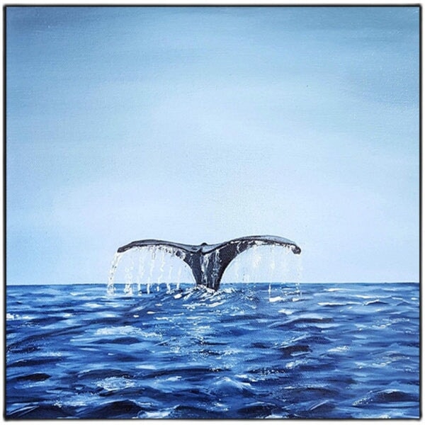 Whale Tail Abstract Wall Art