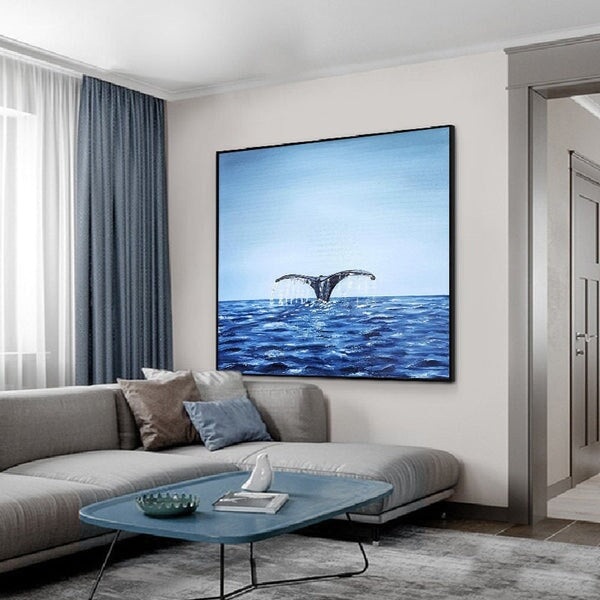 Whale Tail Abstract Wall Art