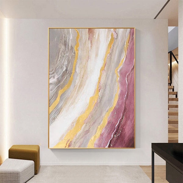 Golden Coast Abstract Wall Art