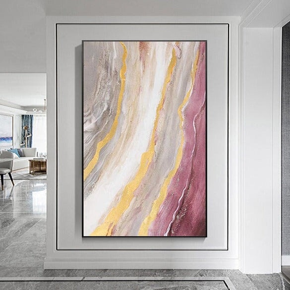 Golden Coast Abstract Wall Art