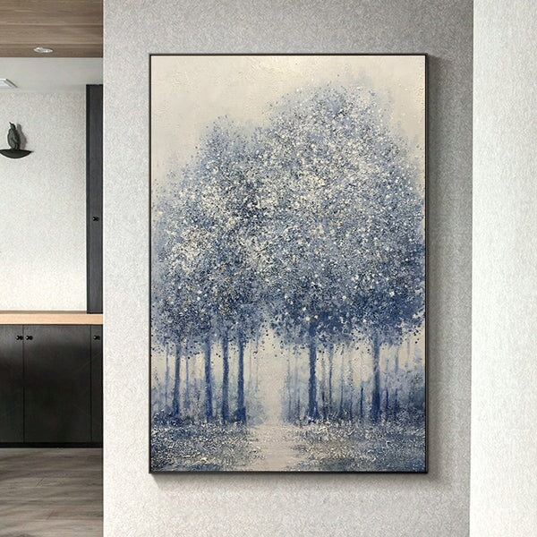 Gray Tree Abstract Wall Art