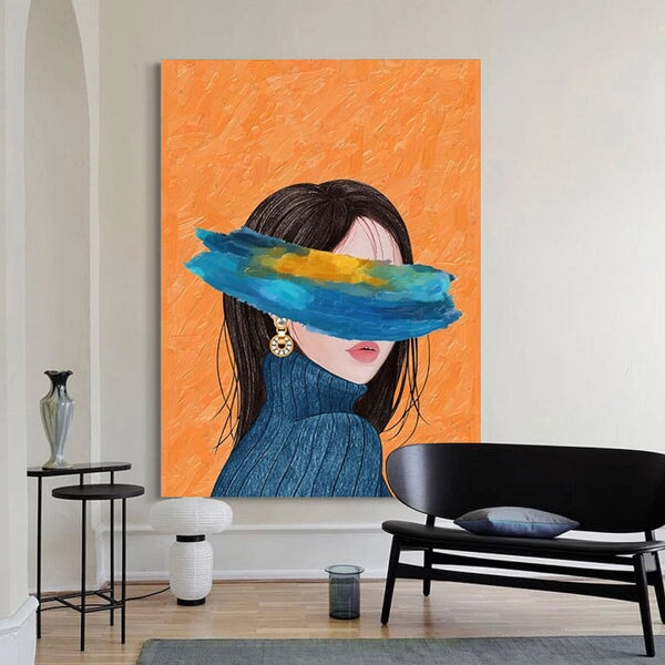 Modern Girl Abstract Wall Art