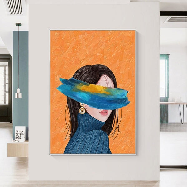 Modern Girl Abstract Wall Art