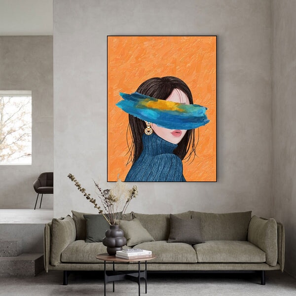 Modern Girl Abstract Wall Art