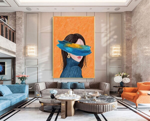 Modern Girl Abstract Wall Art