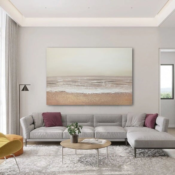 Sandy Shore Abstract Wall Art