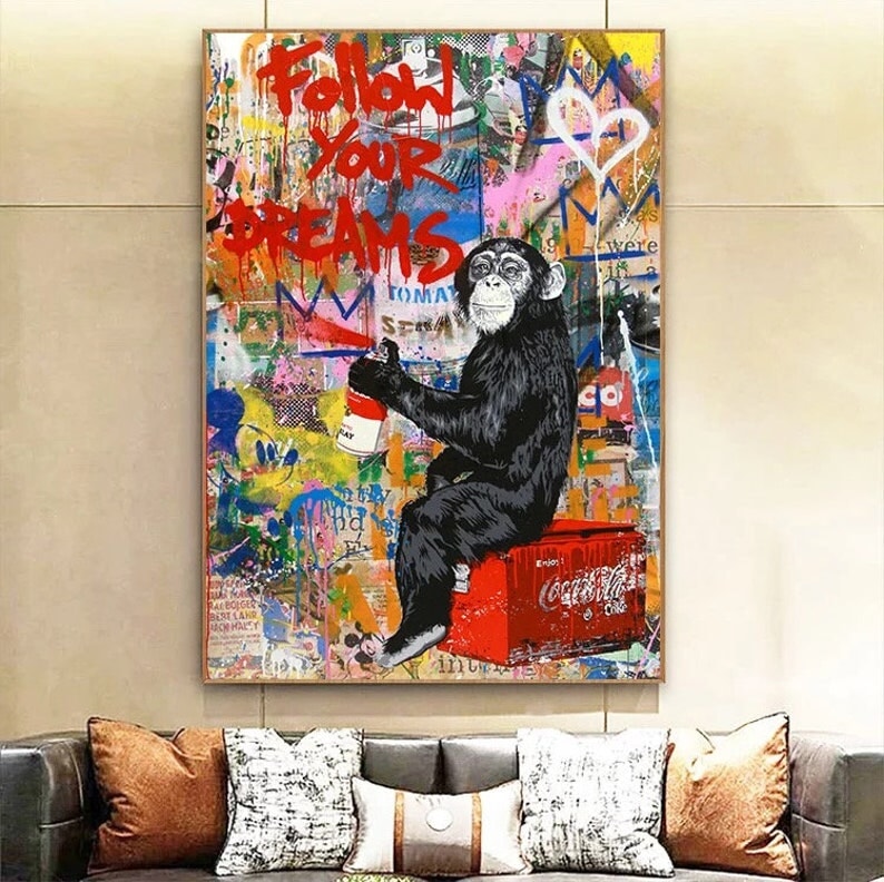 Funny Monkey "Follow Your Dreams"