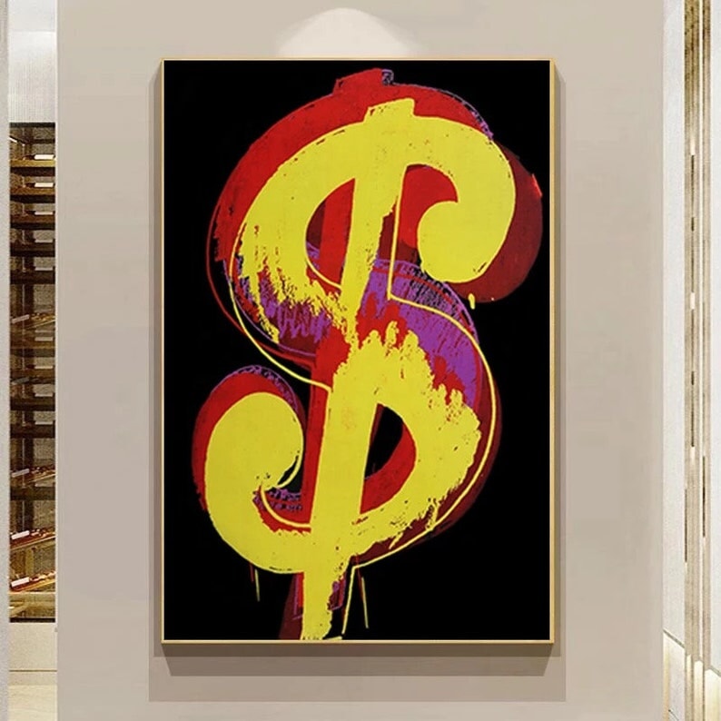 Dollar Sign | Dollar Sign | Modern Wall Art | Cool Paintings | Paints Lab