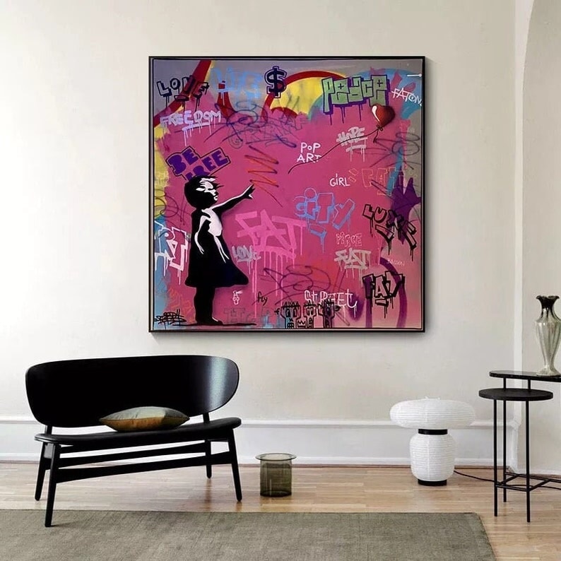 Graffiti Balloon Girl
