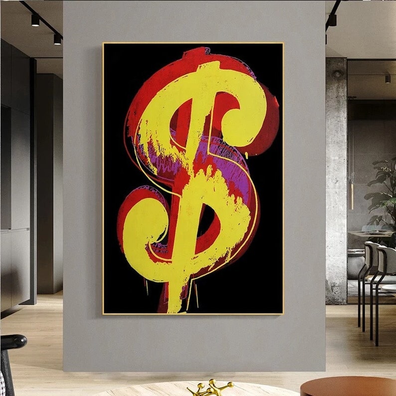 Dollar Sign | Dollar Sign | Modern Wall Art | Cool Paintings | Paints Lab