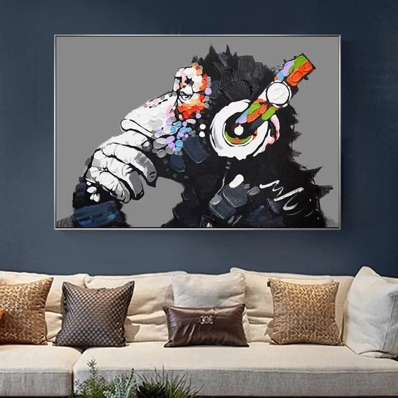 Dj Monkey | Dj Monkey | Modern Wall Art | Cool Paintings | Paints Lab