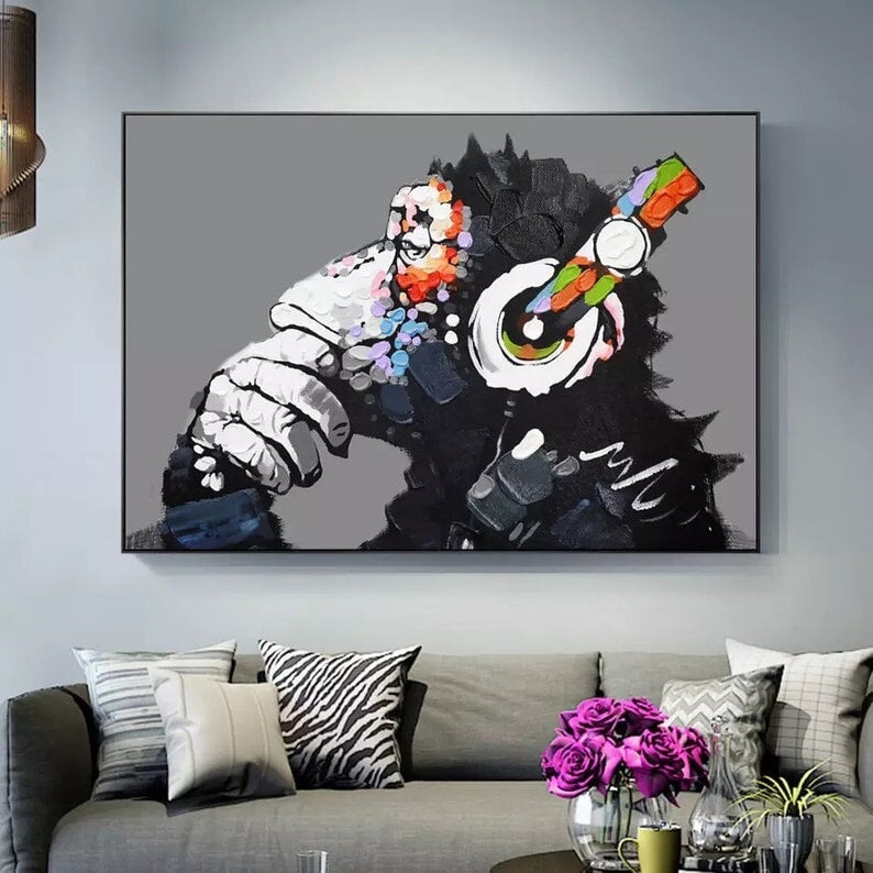 Dj Monkey | Dj Monkey | Modern Wall Art | Cool Paintings | Paints Lab
