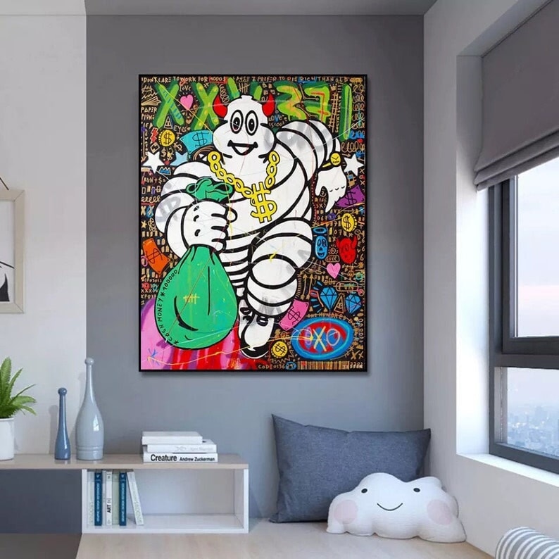 Money Graffiti Wall Art