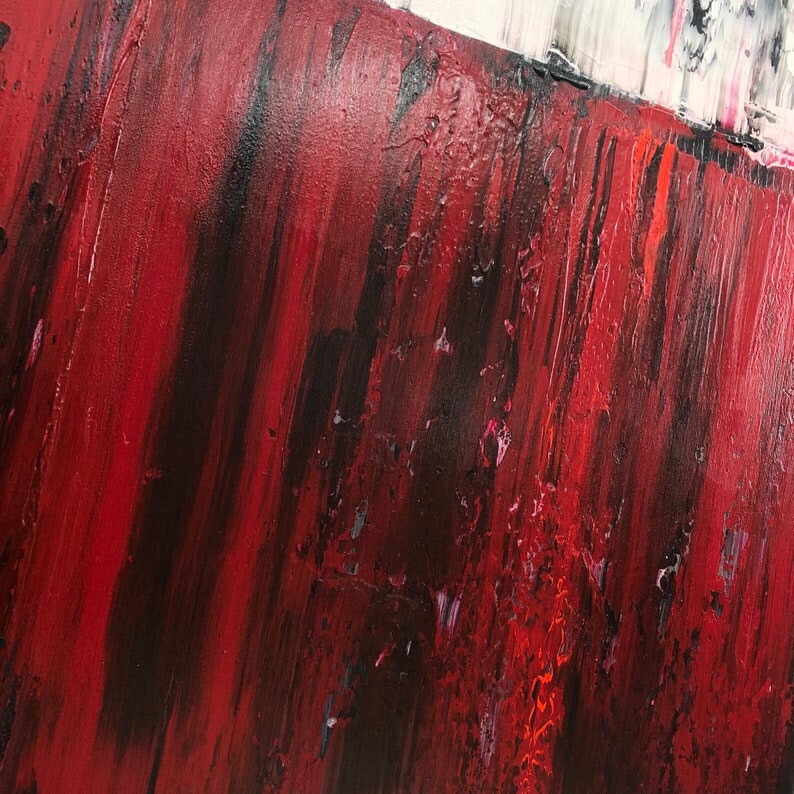 Red Abstract Painting