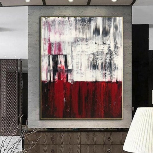 Red Abstract Painting