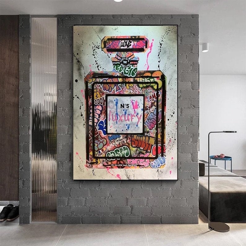 Perfume Graffiti Art - Perfume Graffiti Wall Art - Paints Lab