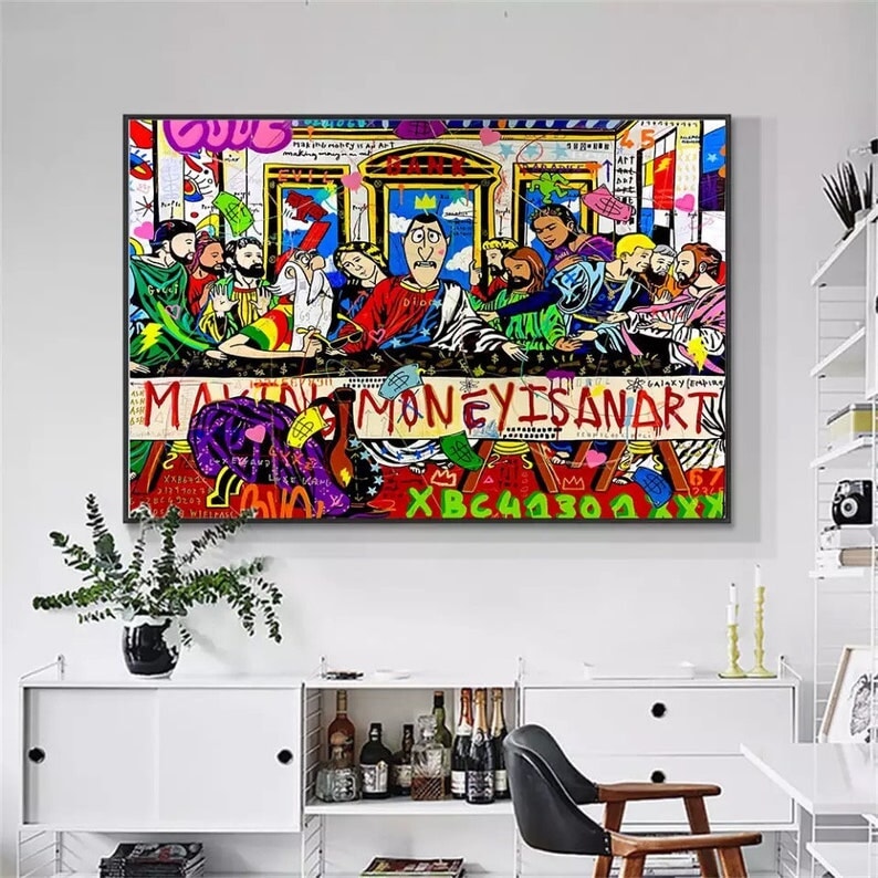 Graffiti The Last Supper - Graffiti The Last Supper Wall Art