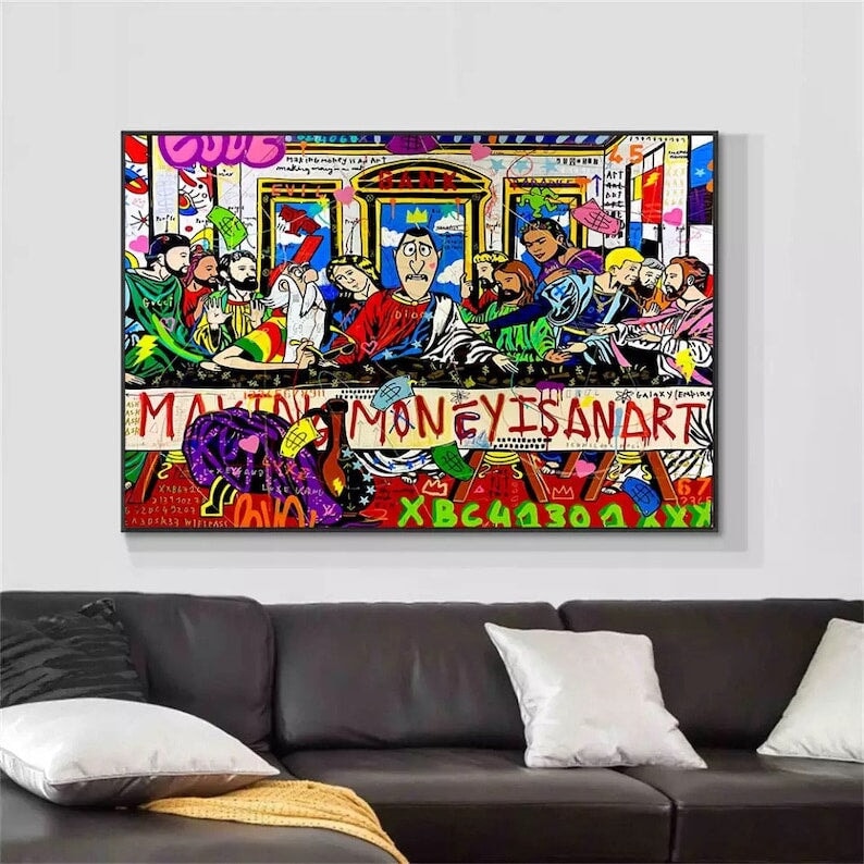 Graffiti The Last Supper - Graffiti The Last Supper Wall Art