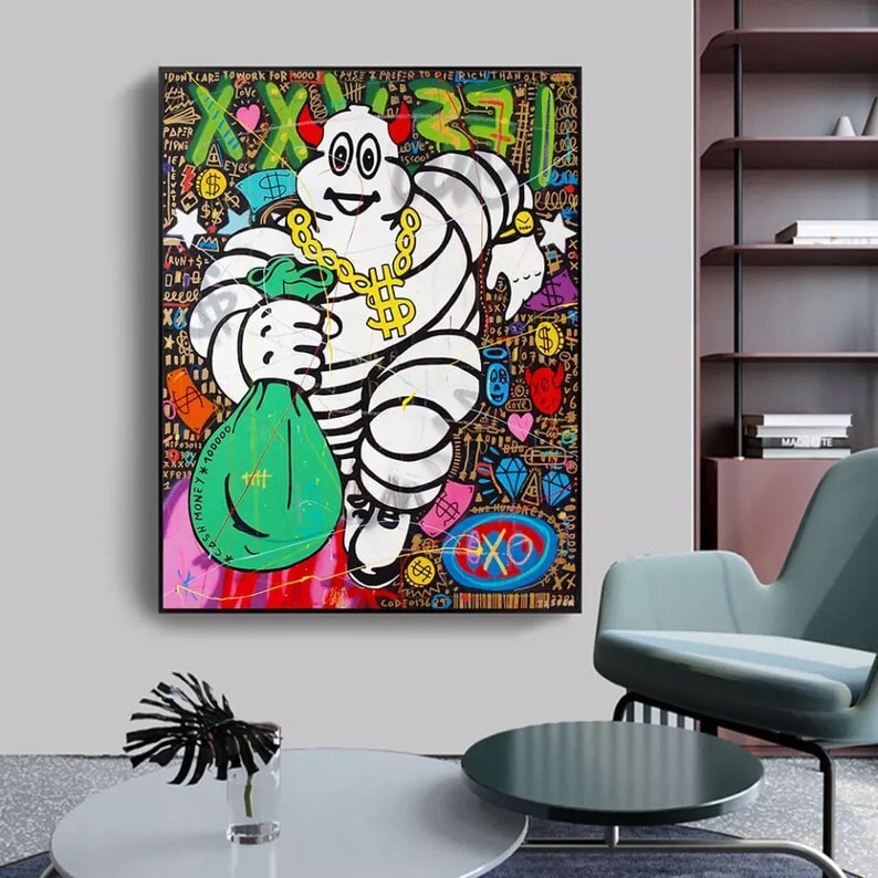 Money Graffiti Wall Art