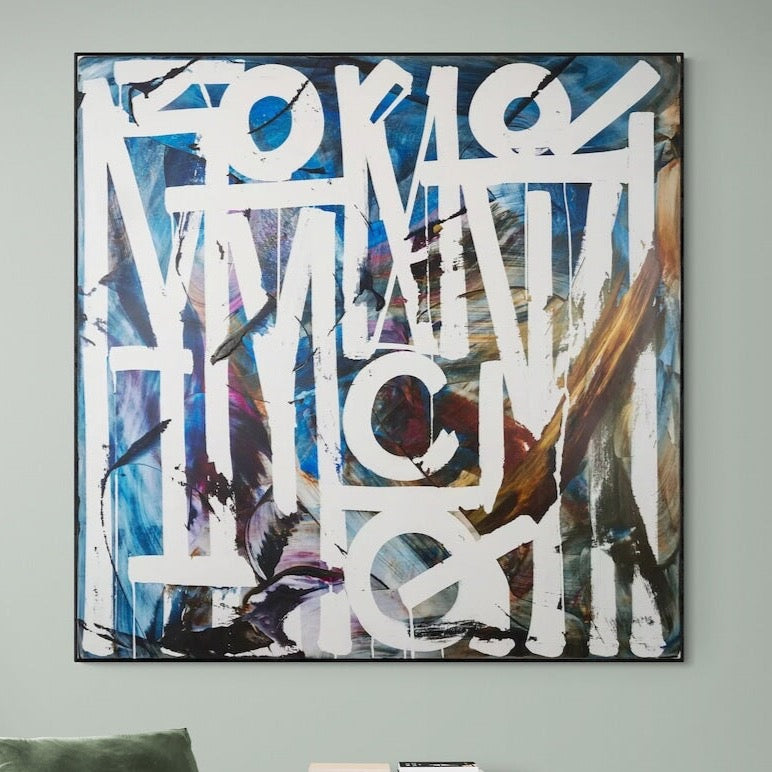 Abstract Calligraffiti - Abstract Wall Art | Paints Lab