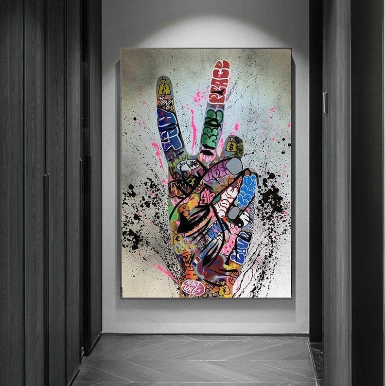 Peace Graffiti Wall Art